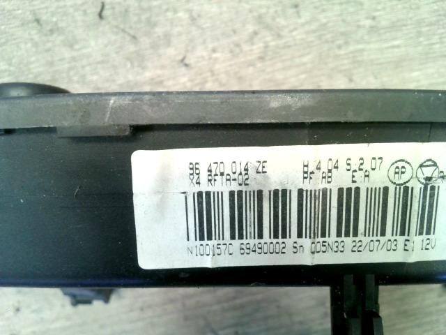 bontott CITROËN C5 Fűtéskapcsoló