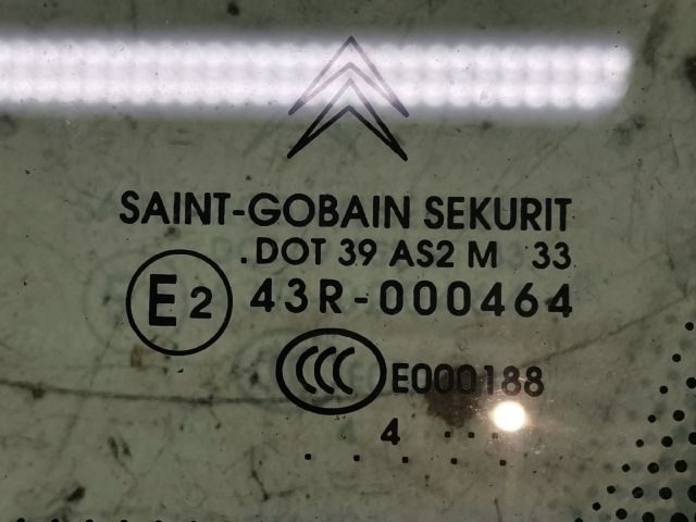 bontott CITROËN C5 Jobb C Oszlop Oldalablak Üveg