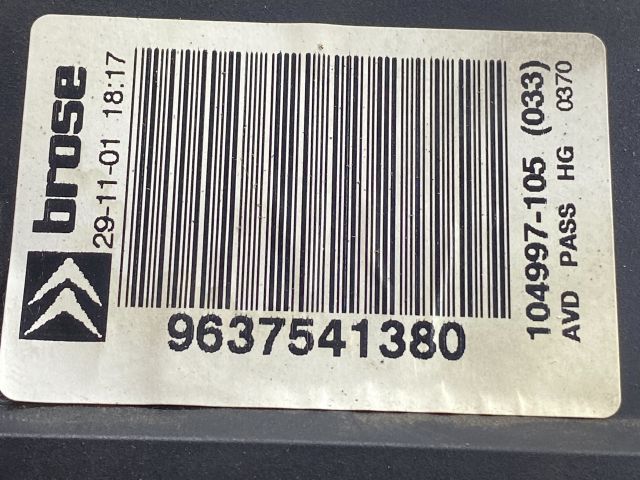 bontott CITROËN C5 Jobb első Ablakemelő Motor