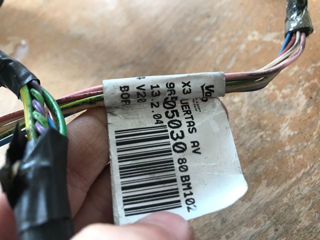 bontott CITROËN C5 Jobb első Ajtó Kábelköteg