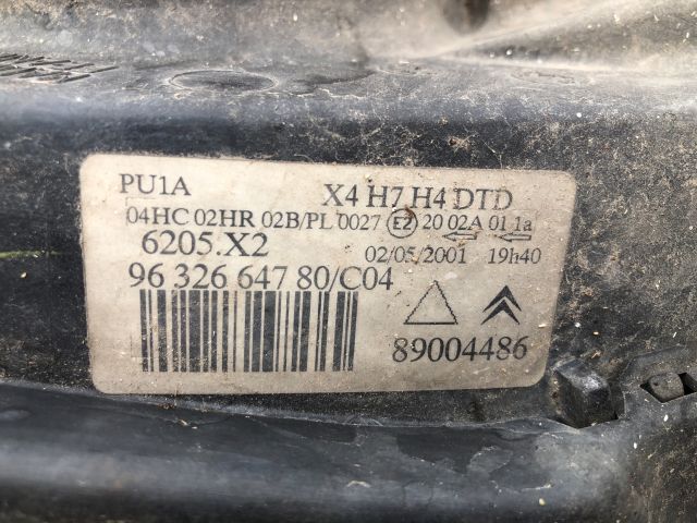 bontott CITROËN C5 Jobb Fényszóró