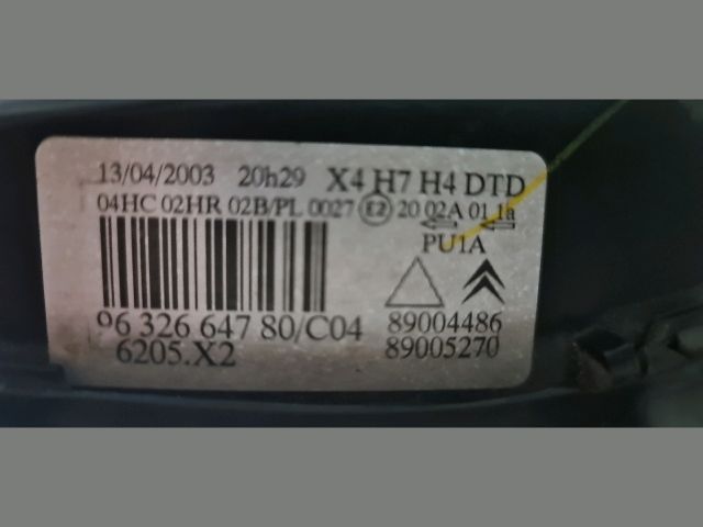 bontott CITROËN C5 Jobb Fényszóró