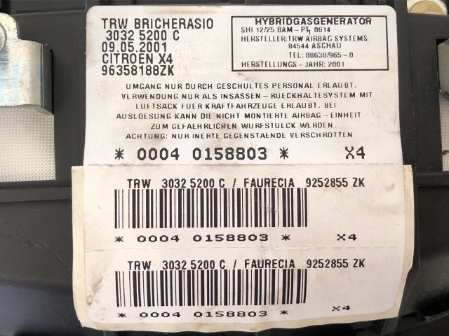 bontott CITROËN C5 Jobb Oldallégzsák