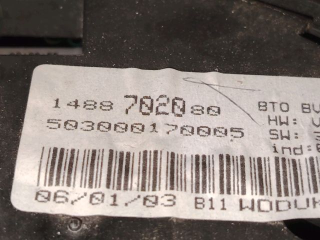 bontott CITROËN C8 Kilométeróra