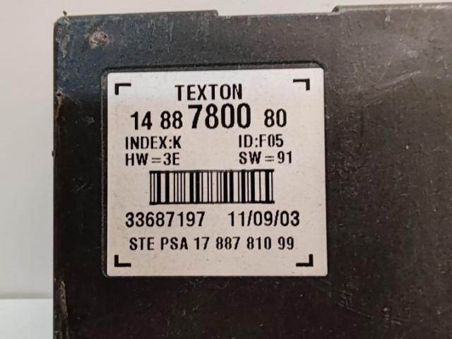 bontott CITROËN C8 Komfort Elektronika