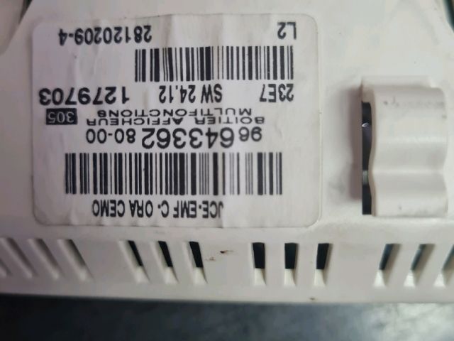 bontott CITROËN C8 Multifunkciós Kijelző