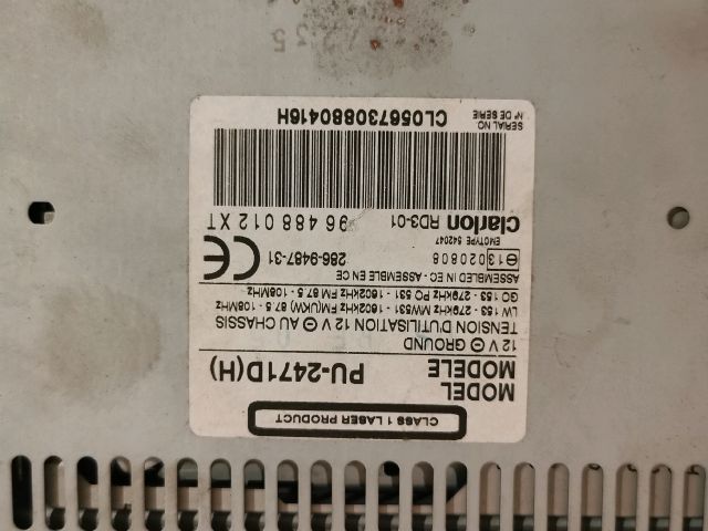 bontott CITROËN C8 Rádió / CD