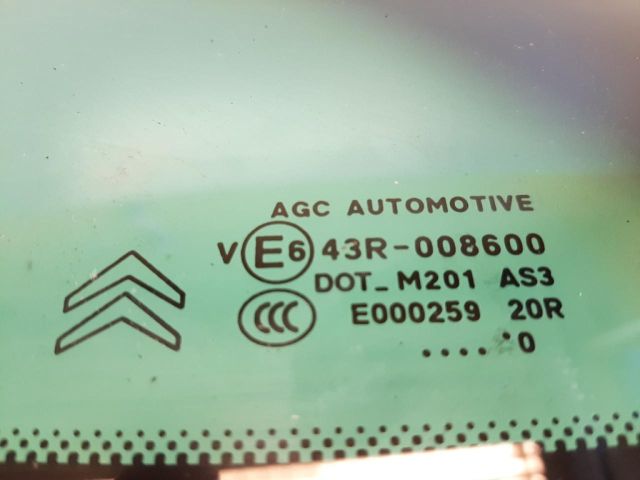 bontott CITROËN DS3 Bal C Oszlop Oldalablak Üveg