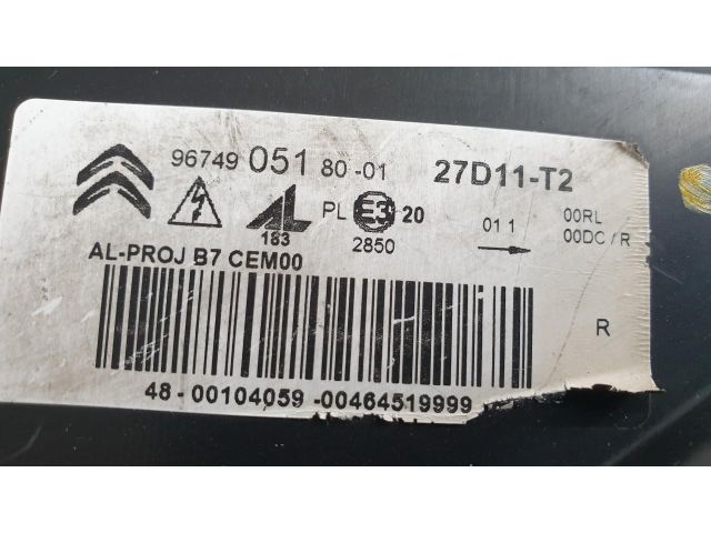 bontott CITROËN DS4 Bal Fényszóró