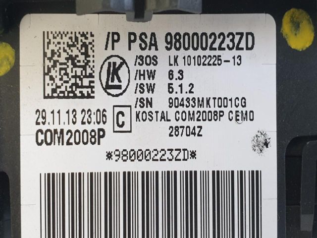 bontott CITROËN DS4 Komplett Kormánykapcsoló (Bajuszkapcsoló)