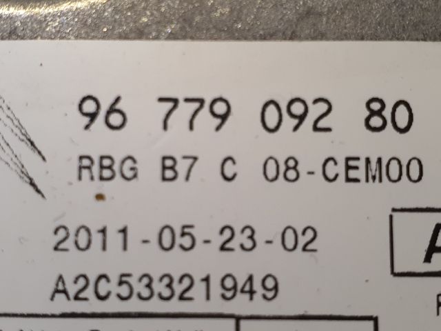 bontott CITROËN DS4 Légzsák Elektronika