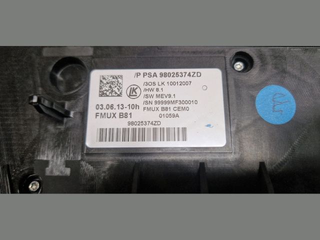 bontott CITROËN DS5 Fűtéskapcsoló (digit klímás)