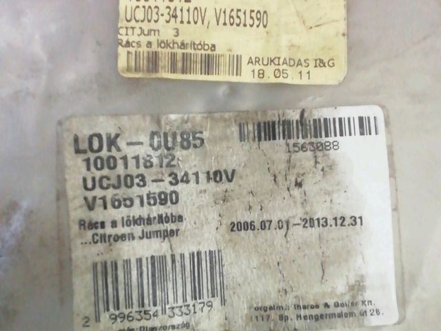 bontott CITROËN JUMPER Első Lökhárító Díszléc