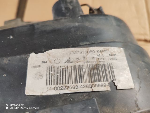 bontott CITROËN JUMPER Jobb Fényszóró