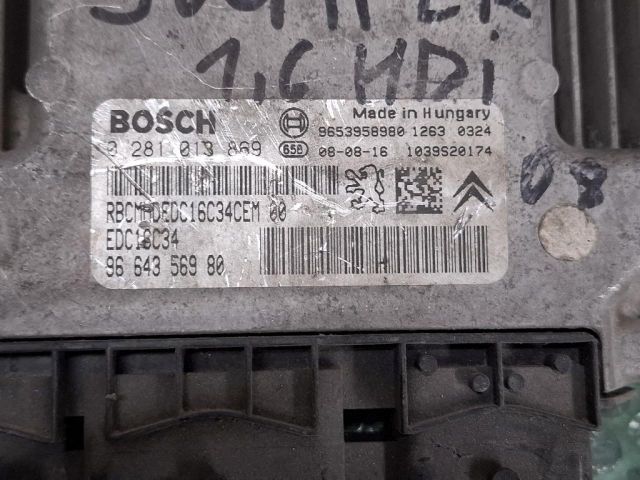 bontott CITROËN JUMPY Motorvezérlő