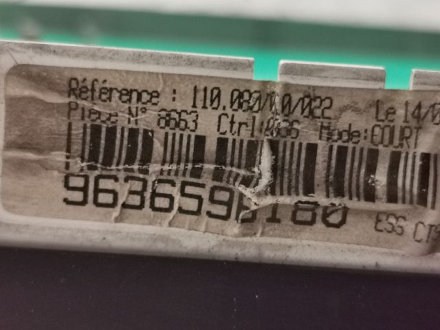 bontott CITROËN SAXO Kilométeróra