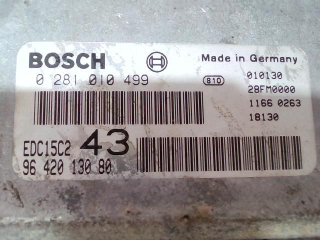 bontott CITROËN XSARA Motorvezérlő