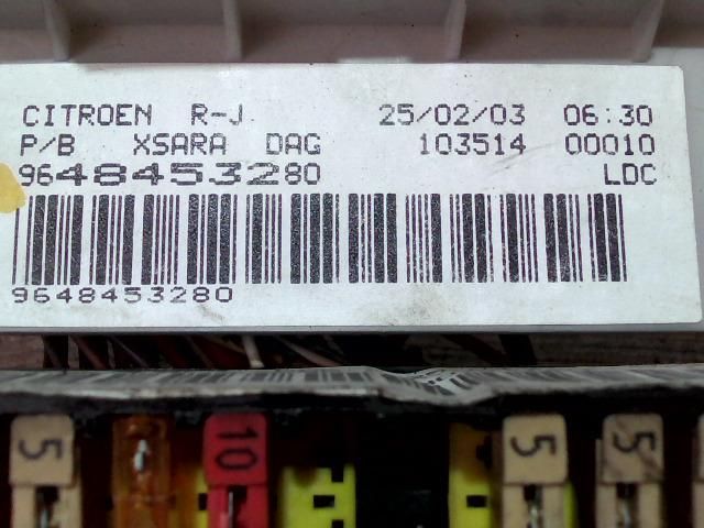 bontott CITROËN XSARA Biztosítéktábla Utastér