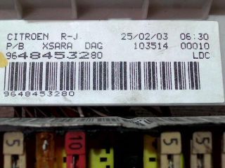 bontott CITROËN XSARA Biztosítéktábla Utastér
