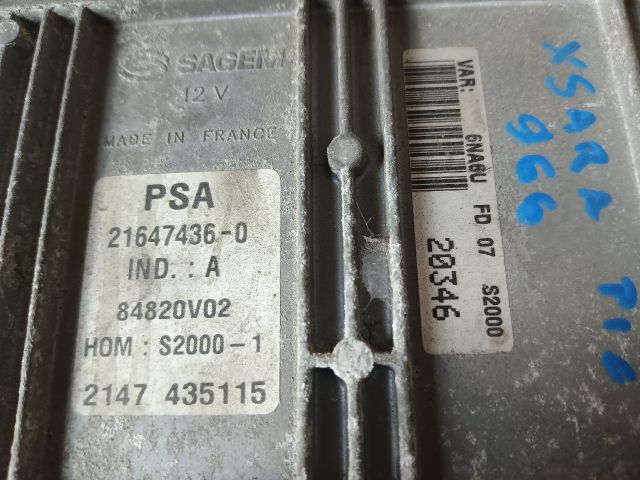bontott CITROËN XSARA PICASSO Motorvezérlő