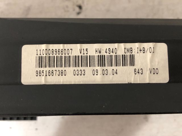 bontott CITROËN XSARA PICASSO Kilométeróra