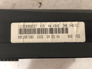 bontott CITROËN XSARA PICASSO Kilométeróra