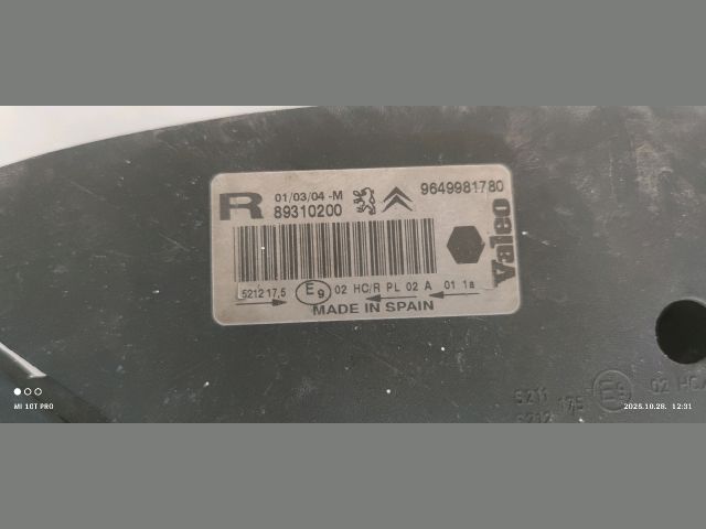 bontott CITROËN XSARA PICASSO Bal Fényszóró