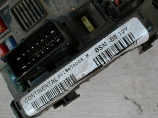 bontott CITROËN XSARA PICASSO Biztosítéktábla Utastér