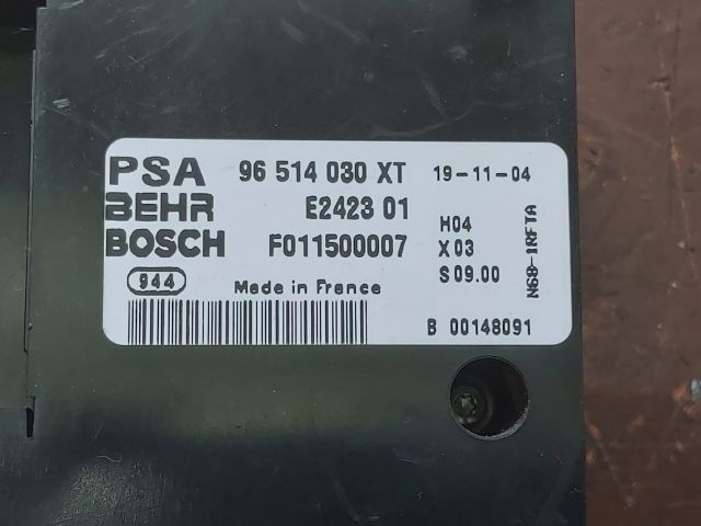 bontott CITROËN XSARA PICASSO Fűtéskapcsoló (digit klímás)