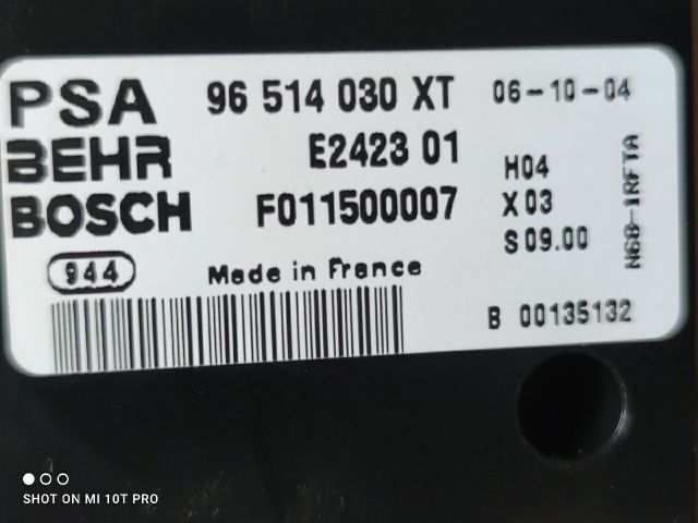 bontott CITROËN XSARA PICASSO Fűtéskapcsoló (digit klímás)