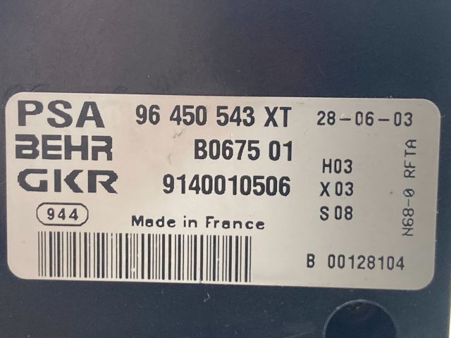 bontott CITROËN XSARA PICASSO Fűtéskapcsoló (digit klímás)