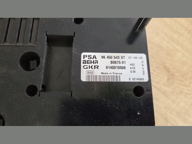 bontott CITROËN XSARA PICASSO Fűtéskapcsoló (digit klímás)