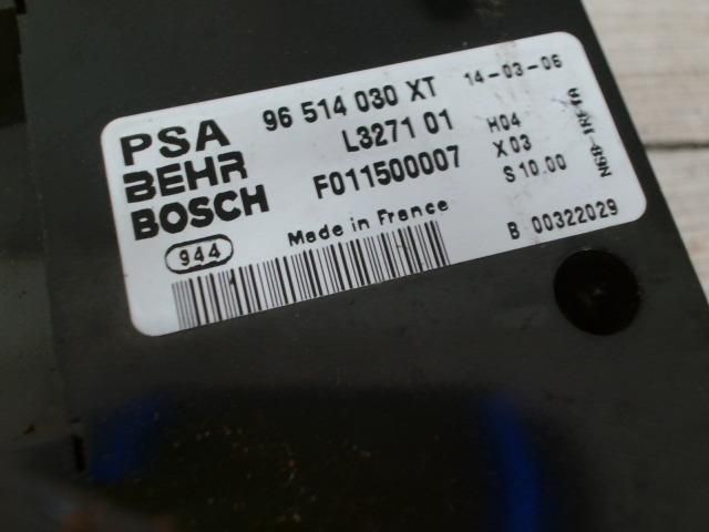 bontott CITROËN XSARA PICASSO Fűtéskapcsoló