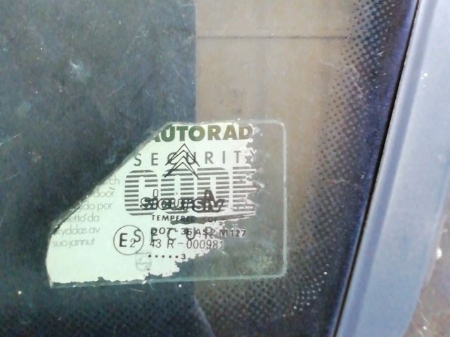 bontott CITROËN ZX Jobb hátsó Ablak