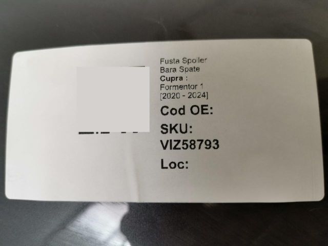 bontott CUPRA FORMENTOR Hátsó Lökhárító Alsó (Műanyag)