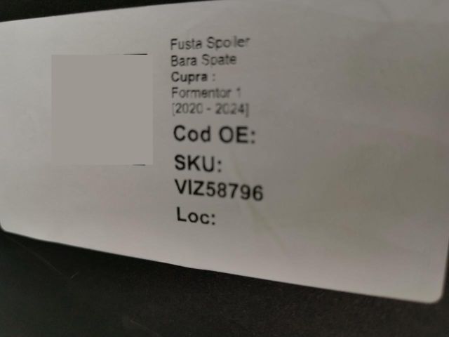 bontott CUPRA FORMENTOR Hátsó Lökhárító Alsó (Műanyag)