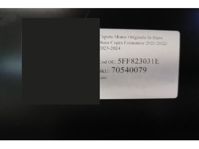 bontott CUPRA FORMENTOR Motorháztető