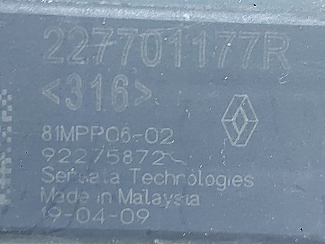 bontott DACIA DOKKER Kipufogó Nyomásérzékelő