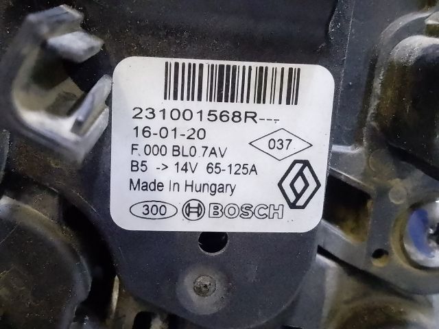 bontott DACIA DOKKER Generátor