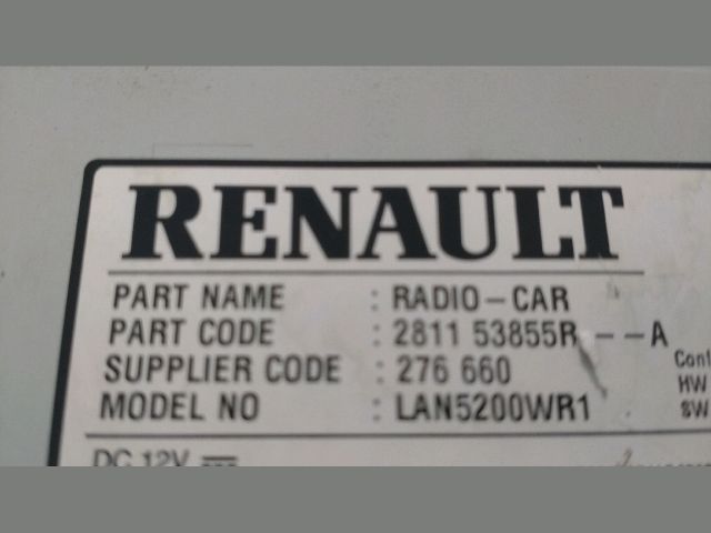 bontott DACIA DOKKER Navigációs Fejegység