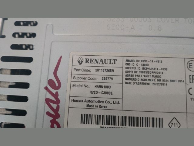 bontott DACIA DOKKER Rádió / CD