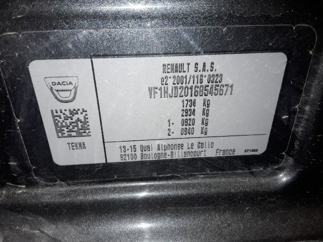 bontott DACIA DUSTER Bal első Gólyaláb (Lengécsillapító, Rugó)