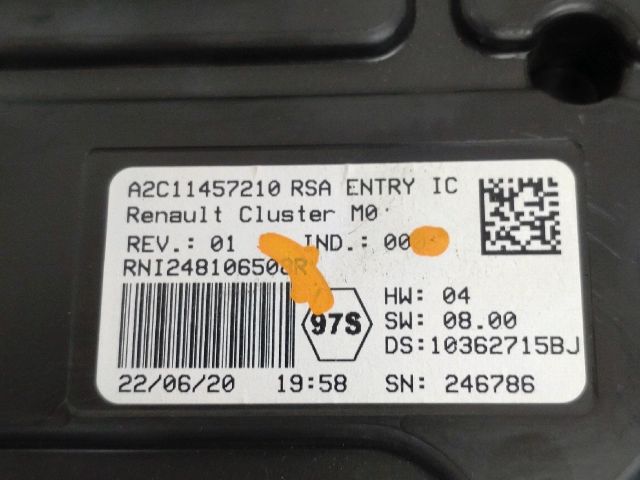 bontott DACIA DUSTER Kilométeróra