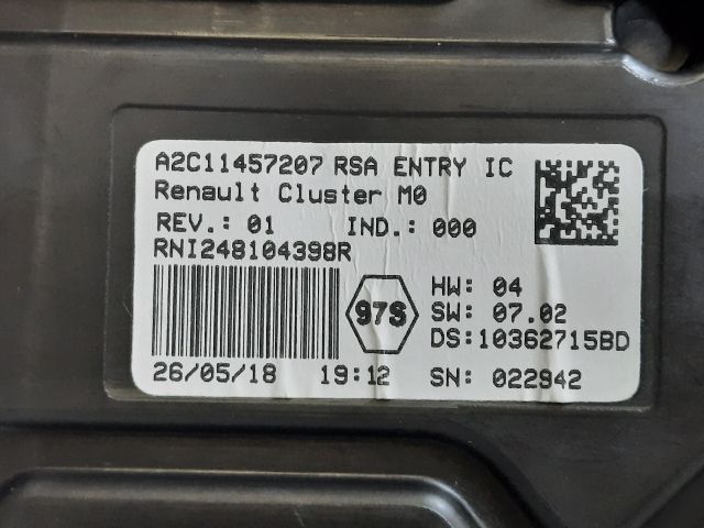 bontott DACIA DUSTER Kilométeróra