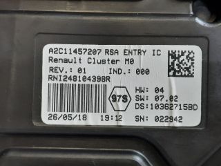 bontott DACIA DUSTER Kilométeróra