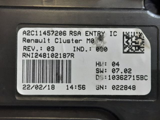 bontott DACIA DUSTER Kilométeróra