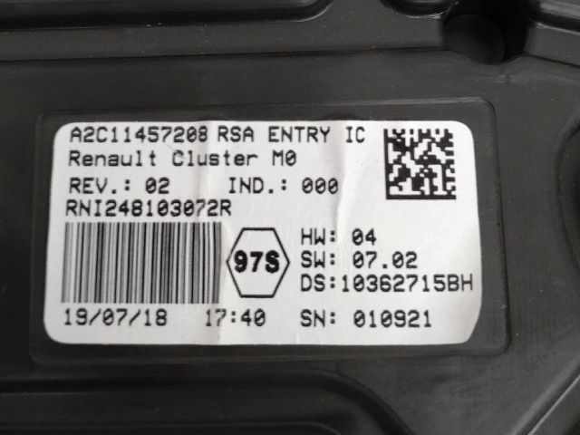 bontott DACIA DUSTER Kilométeróra