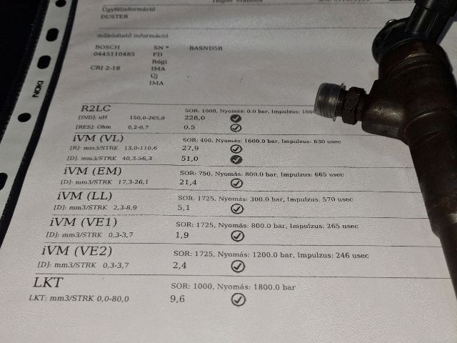 bontott DACIA DUSTER Porlasztó (1 db)