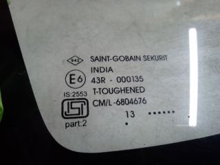 bontott DACIA DUSTER Bal C Oszlop Oldalablak Üveg