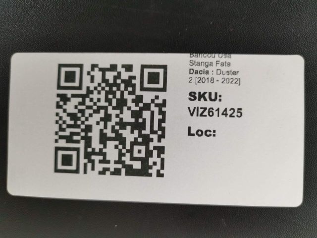 bontott DACIA DUSTER Bal első Ajtó Díszléc